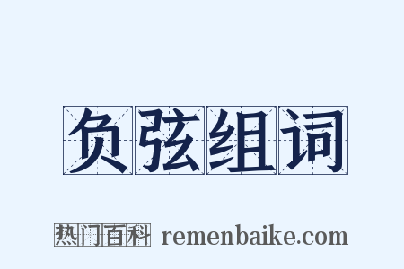 负弦组词是什么意思的图片